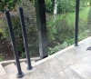 aluminium powder coated railing post or glass fence balustrade post
