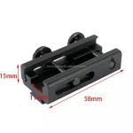 Aluminum 21mm 20mm Picatinny Weaver Rail Mount to Dovetail Scope Mount Adapter 11mm Picatinny Rail Scope Mount Base