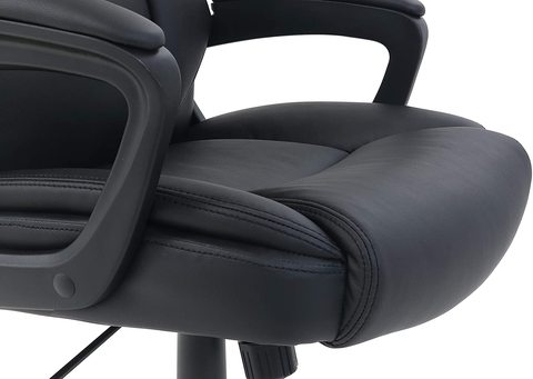 Buy Amazon Basics Classic Puresoft Padded Mid-back Office Computer Desk ...