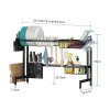 Amazon hot fever Stainless Steel Sink Drainer Shelf Kitchen Dish Drying Rack Space Saving Utensil Holder Shelf