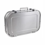 Amazon hot sale briefcase-type small portable charcoal bbq grill Stainless steel barbecue grill