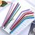 Import Amazon hot-sale reusable color metal food grade stainless steel drinking straw from China