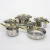 Import Amazon hot selling 12pcs cooking pot set kitchen cookware set with gold handle from China