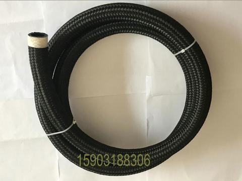 Buy An16 -16 16an 22mm Black Nylon Braided Hose Oil Cooler Hose Dry ...