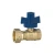 Import Angle Type Lockable Brass Water Meter Ball Valve with Union from China