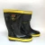 Import Anti-Penetration All Black Safety Working Rubber Boot with Steel Cap from China