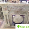 Antique white electric fireplace,white onyx fireplace
