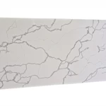 Artificial Grey Vein Calacatta White Quartz Stone Slab for Kitchen Countertop