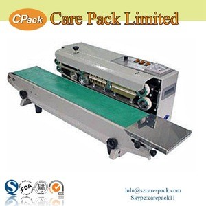 Automatic continuous plastic bag sealing machine heat sealer