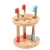 Import BA-6014 new design bathroom products 2 steel  legs tooth brush bamboo holder rack from China