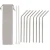 bar accessories eco friendly tumbler steel straw metal stainless steel straw set