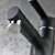 Import bathroom accessory wholesale draws draw face basin bibcock is full copper black cold and hot mix faucet from China