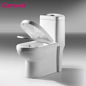 Bathroom china factory siphonic flushing toilets wc one piece water closet toilet