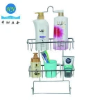 Bathroom hanging stainless steel accessories corner shelf shower caddy with towel holder