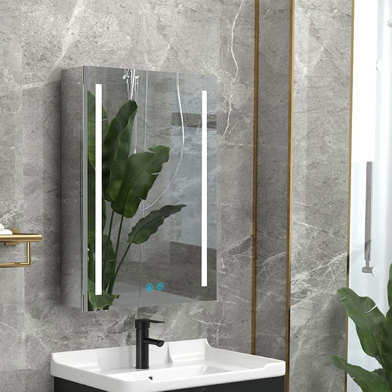 Buy Bathroom Medicine Cabinet With Lights, Led Mirror Medicine Cabinet ...