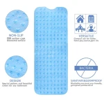 Bathtub mats Shower Mat Non-Slip, Bathtub Mat with Suction Cups, Machine Washable Bathroom Mats with Drain Holes