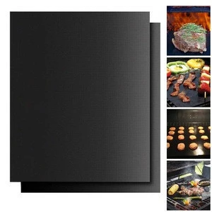 BBQ non-stick mat PTFE Grill Mat Barbecue Grill outdoor Baking Pad Reusable Cooking Plate 40 * 33cm For Party Tools