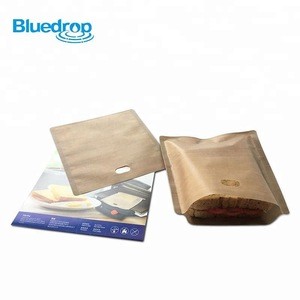 Beige PTFE reusable toast grill bags bag for hamburger bread