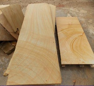 Beige wood vein sandstone tile