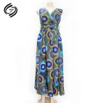 Best Affordable Advanced Apparel Dresses Sleeveless Pretty Cute Womens Light Long Summer Dresses Casual V-Neck Printed Sundress