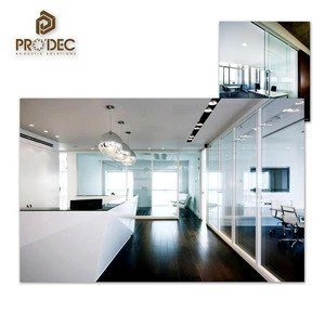 Best Frameless Tempered office clear glass wall partitions