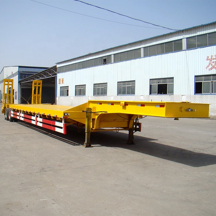 Best Price 50-100ton Low Bed And Lowboy Gooseneck Semi Truck Trailers