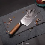 Best Selling Rosewood Handle 67 Layers Damascus Steel Knife 7 Inch Chopping Knife Chinese Slicing Knife
