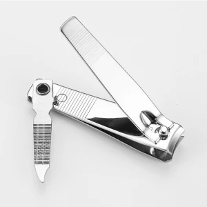 Bevel Carbon Steel Nail Clipper Cutter Professional Manicure Trimmer High Quality Toe Nail Clipper with Clip File