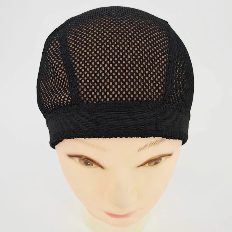 BH-027 Custom Wig Caps, Weaving Cap For Wig,wig cap with straps Stock Women Black Ventilate Plastic Elastic wig cap size