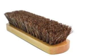 Big Natural horse hair polishing brush Wooden handle with horse hair cleaning brush