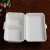 Import biodegradable recycled food packaging take away box with 2 compartment tray from China