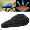 Black Blue Red 3D Silicone Nylon &amp; Gel Pad Soft Cushion Bicycle Seat Saddle Cover for Bikes