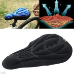 Black Blue Red 3D Silicone Nylon & Gel Pad Soft Cushion Bicycle Seat Saddle Cover for Bikes