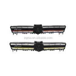 Black color car front bumper face lift grille for VW GOLF7 R400   front grille mesh design ABS material  modified spare parts