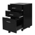 Import Black Color Wood Filing Cabinet with 3 Drawer from China