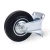 Import Black rubber fixed caster wheel, industrial rigid rubber caster from China