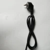Black/white 3 pin 16A European VDE power cord with plug