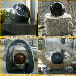 Block Stone Form marble/granite fountain balls