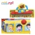 Import B/O funny cartoon car toy plastic school bus toys with railway car and light music from China