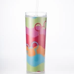 Bpa-free Customized double wall plastic water bottle,fruit juice drinking water bottle