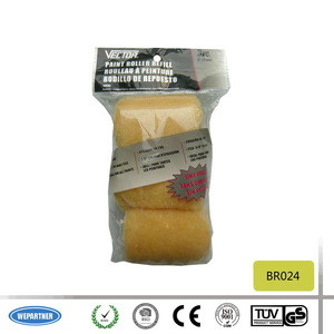 BR024 Yellow sponge foam paint roller