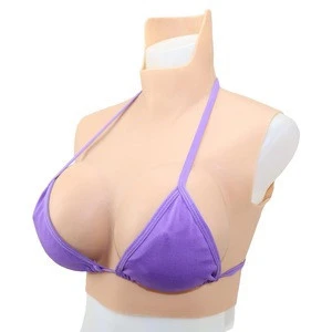 1000g/pair Natural Round Boobs Shemale Drag Queen Transgender Crossdresser  Silicone Breast Forms Bust Enhancer 36D/38C