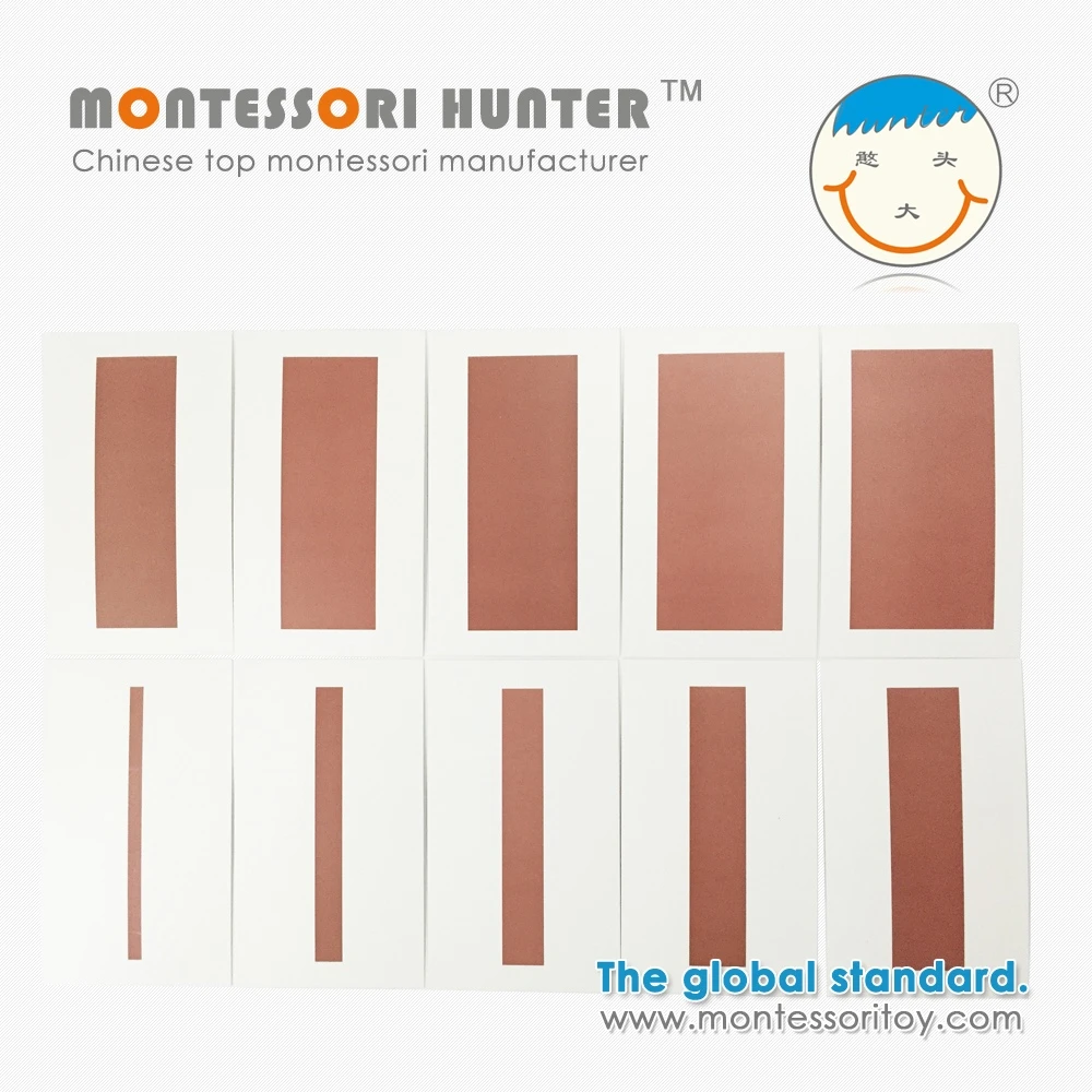 Broad Stairs Cards of Montessori Preschool Toys