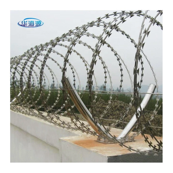 BTO &amp; CBT Anti-rust Galvanized Concertina Stainless steel razor barbed wire mesh