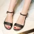 Import Buckle Flat Ladies Shoes Genuine Leather Woman Sandal from China