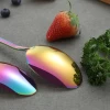 Bulk Colorful Rainbow PVD Stainless Steel Cutlery Set Multicolored Knife Spoon And Fork Wedding