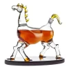 Bull shaped bottle glass decanter for whiskey scotch vodka or wine