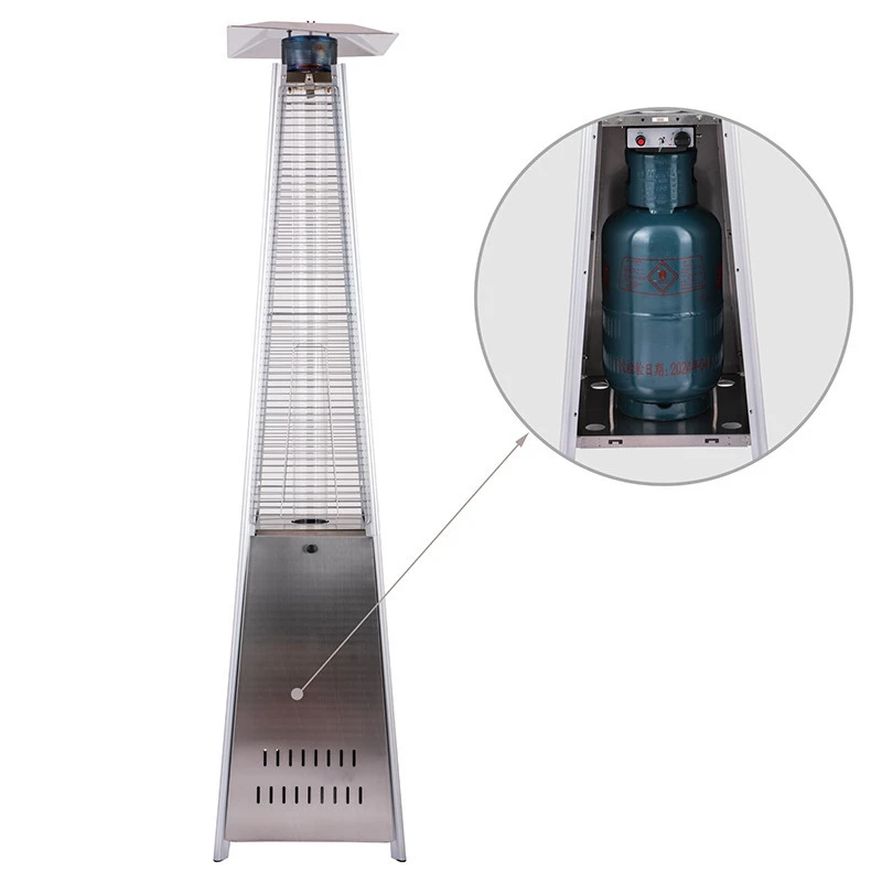 Butane 13000w pyramid outdoor gas patio heater forced air gas heater propane for green house