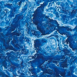 C large format good quality glazed polished porcelain marble look floor tiles, blue marble tile floor