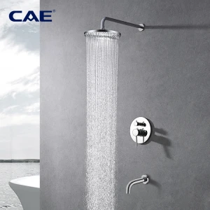 CAE Concealed shower/bath mixer Wall mounted hot and cold shower/bath set